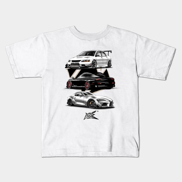 jdm collection Kids T-Shirt by naquash